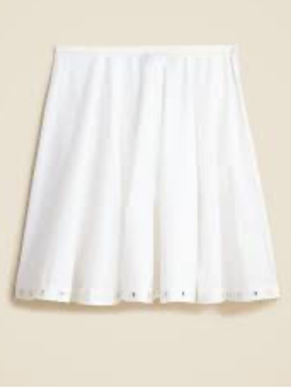 J. Crew Circle Skirt with Mirror Embellishments White Size Large NWT